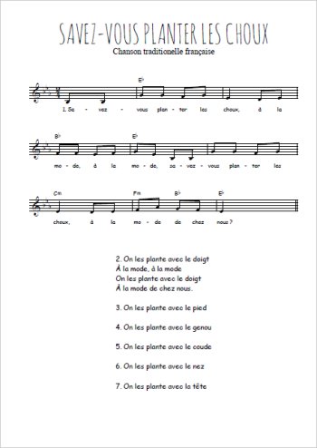 Savez-vous planter les choux